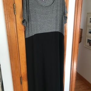 J. Jill black grey long dress